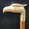 Image 7 : Very Nice Vintage Style Walking Cane Featuring Brass Eagle Head Handle ~ Measures About 34 Inches 