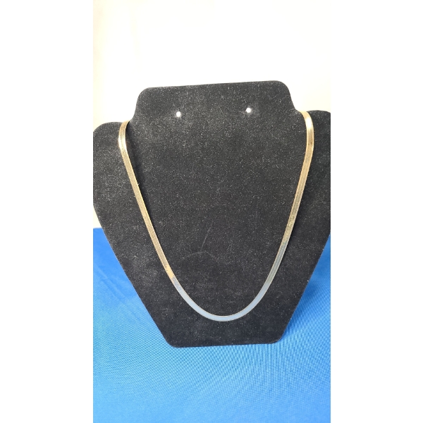 14K Gold 26" Herringbone Necklace - Weight: 12.0g