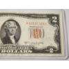 Image 3 : EXTREMELY RARE DYE CONTAMINATION NOTE ~ $2 Red Seal Federal Reserve Note With ORANGE SEAL! 