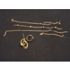 Image 1 : 10K Gold Jewelry Pieces: Mismatched Earrings & Scrap/Damaged Chain Necklace - TW: 5.0g