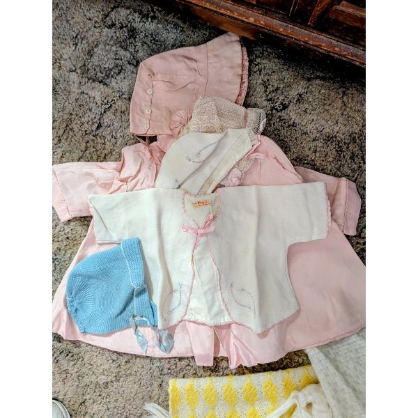Vintage Baby Clothing, Shawls And Handkerchiefs