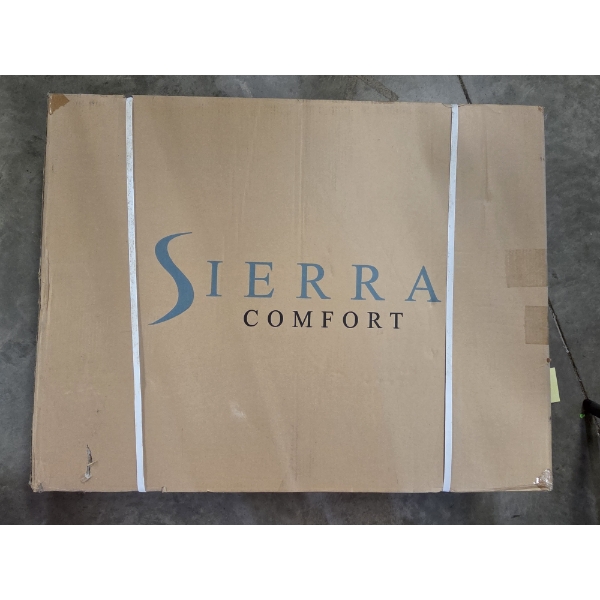New In Box Sierra Comfort Black Massage Table - Has Small Tear From Shipping As Shown In Photo 