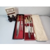 Image 1 : Stainless Steel Carving Knife Sets and Avon Salt and Pepper Shakers