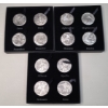 Image 1 : Gods Of Olympus- The Perth Mint Australia 2 Oz 999 Fine Silver 12 Coin Set - 24 Oz Total of Silver