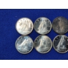Image 2 : Lot of 10 Assorted 80% Silver Canada Dimes, Many Appear Uncirculated ASW: 0.06oz / Total: 0.6oz
