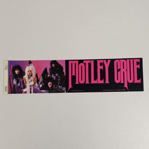 Unused!!! Vintage 1985 Mötley Crüe Bumper Sticker