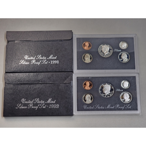 (2) United States Mint Silver Proof Sets: 1998 & 1992