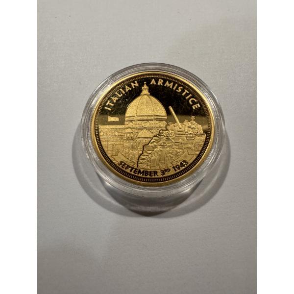 2020 Italian Armistice Day Coin In Protective Holder - Mint Condition