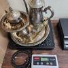 Image 2 : Nice Lot of Assorted Silverplated Items: Pitcher, Trays, Sugar/Creamer Bowl - Total Weight: 6.0 lbs