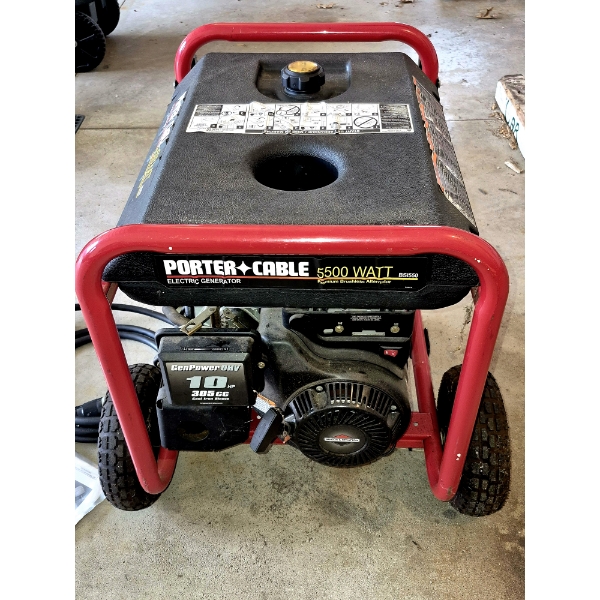 Louisville Home Pickup - Very High End Generator - PORTER CABLE 5500 WATT - VIEW ALL THE PHOTOS - EX
