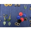 Image 4 : Large Lot of Earrings - Costume Jewelry - Beautiful Pieces - Leaf Earrings - Buttons - Frog Earrings