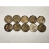 Image 1 : x10 Assorted Years Wartime 35% Silver Nickels FV: $0.50
