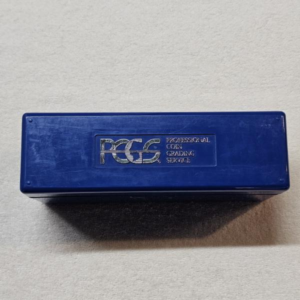 Blue PCGS Professional Coin Grading Service Plastic Box Securely holds 20 Graded Slab Coins