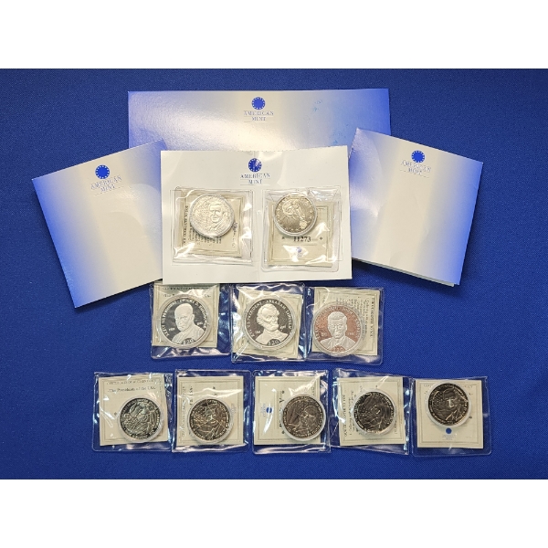 Assorted US Liberia Presidential Coins Including Silver - See Description! 
