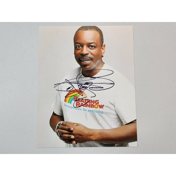 LeVar Burton Reading Rainbow Autographed Photo - 8x10in