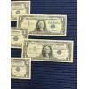 Image 4 : One Dollar Silver Certificates Blue Seal - 1957 (2) - 1957 A (3) - Total of 5 