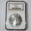 Image 1 : 1995 American Silver Eagle $1 - 1 oz .999 Fine Silver - Graded by NGC MS 69