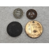 Image 4 : Four Assorted US Tokens Ft. Two Fare Tokens, 1 Tax Token & A World's Fair Kendall Oil Coin