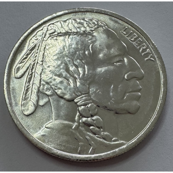  1 Troy Ounce .999 Fine Silver Buffalo Round - Mint Condition! 