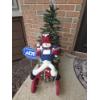 Image 2 : 5'6" Lighted Tree, 2ft Wreath, 25"x29" Lighted Snowman Decoration