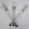 Image 1 : Three Sterling Silver Forks ~ Total Weight 130.4 Grams