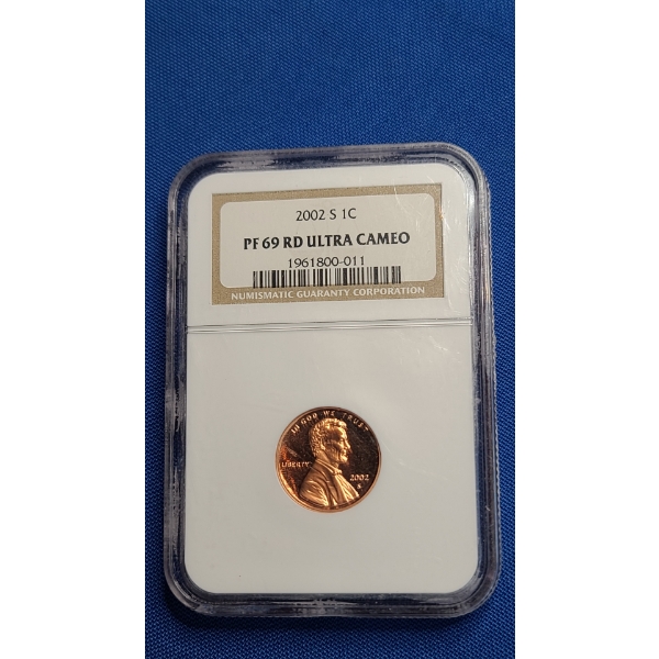 NGC 2002-S PF 69 RD ULTRA CAMEO Lincoln Cent