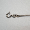 Image 3 : Beautiful 14K White Gold Herringbone Bracelet - 7" - TW: 1.5g