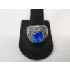 Image 3 : Jostens U.S. Navy Veteran Ring Blue Stone SRD Co. 250 Stainless Military Style Ring