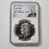 Image 1 : NGC PF 68 Cameo United States 1971-S Silver Eisenhower Dollar 