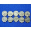 Image 4 : x10 Assorted Years Jefferson Wartime Nickels FV: $0.50
