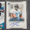Image 4 : Two Upper Deck AUTOGRAPHED Jacksonville Jaguars NUMBERED Rookie Football Trading Cards Ft PATCH!