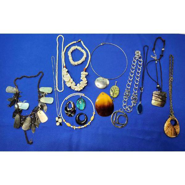 Lot of Assorted Costume Jewelry: Necklaces, Pendants, Bracelets