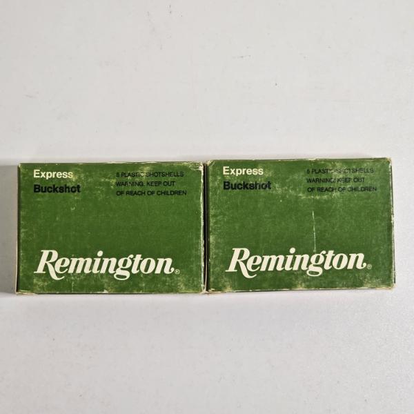 Vintage Green Remington Express 20-Gauge 2-3/4" Buckshot Ammunition (10 shells total)
