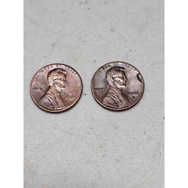 Collectable Pennies (Lot of 2) - 1985 and 1986D Error Pennies