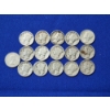 Image 1 : Assorted Years Silver Mercury Dimes FV: $1.50 & 1962 Silver Canadian Dime ASW 0.06oz