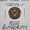 Image 2 : Very Nice Collection of 9 Various Transit Tokens Ft. Stockton California & New York City Coins!