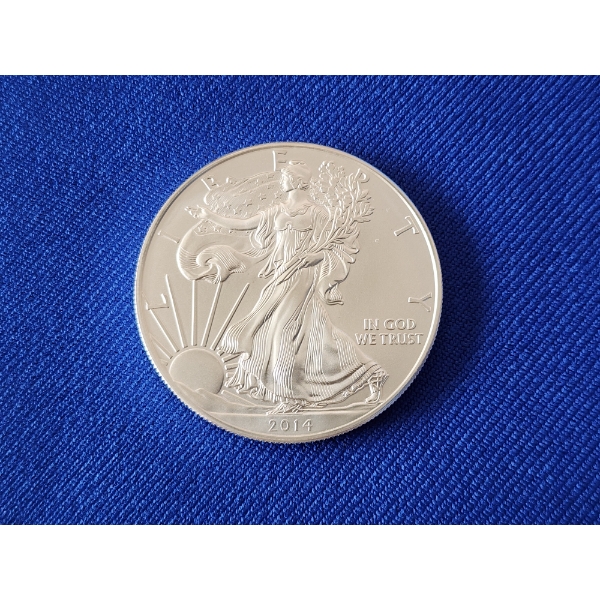 2014 Silver American Eagle $1 Coin - 1 oz .999 Fine Silver