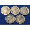 Image 1 : Assorted Years Buffalo & Jefferson Nickels - Face Value: $ 0.25 Cents