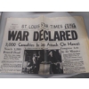 Image 1 : Qty Four (4) Specialty Titles War History Military With 12/8/1941 Newspaper Declaration Of WWII 