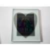 Image 3 : Glass Photo Frame with Heart and Colorized Dancing Figures