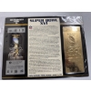 Image 1 : Authentic 1982 Super Bowl XVI NFL Football Ticket & 24K Gold Plated Ticket - Mint Condition