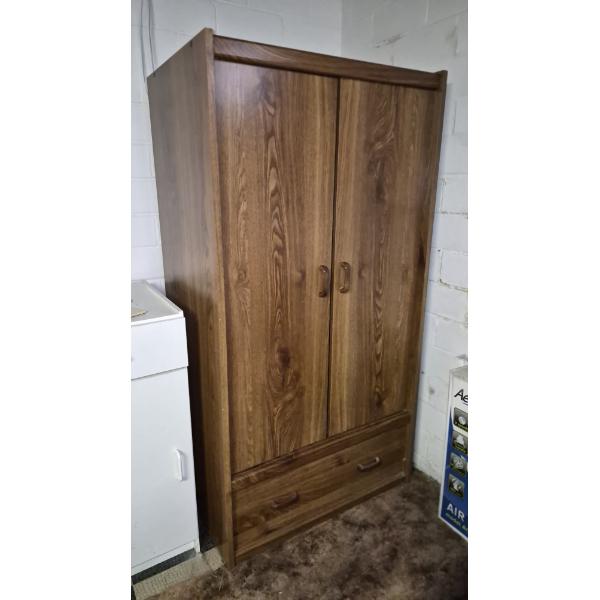 PICKUP IN CANTON -  CLOTHES STORAGE ARMOIRE 2 DOOR GOOD CONDITION