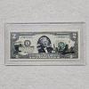 Image 1 : Novelty, Privately Colorized United States Two-Dollar Bill in Plastic Casing