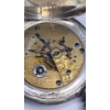 Image 8 : Antique Sterling Silver Illinois Watch Co. 17 Jewels Open Face Size 18s Pocket Watch - TW: 194.1g