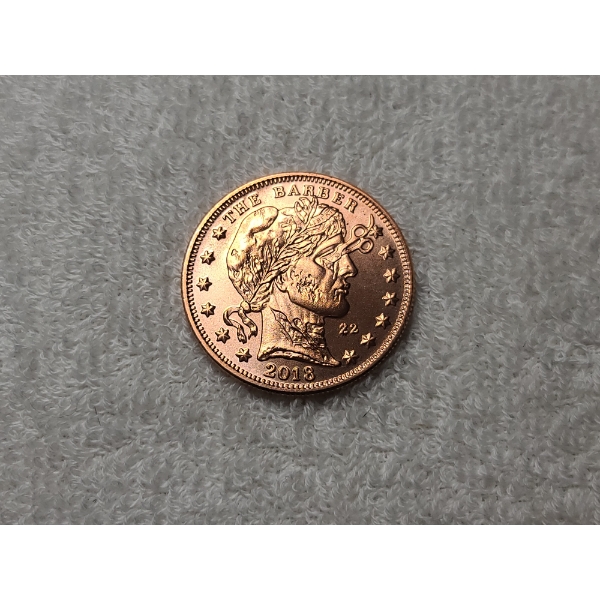 Zombucks 2018 "The Barber" 1 Oz .999 Fine Copper Round - Currency of the Apocalypse