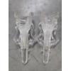 Image 1 : Rare! Exquisite Glass Automobile Bud Vase Pair 
