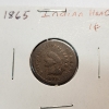 Image 2 : RARE 1865 Indian Head Cent - Scarce Date Early Cent! 