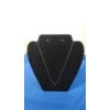 Image 1 : 14K Gold Chain Necklace & Earrings With White Stones - Total Weight: 2.2g