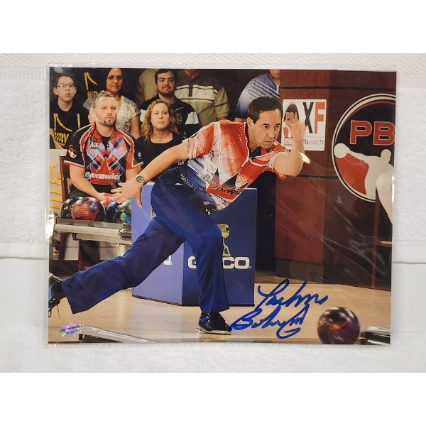 Parker Bohn III Professional Bowler Autographed 8" X 10" Photo With Leaf Authentic C.O.A.