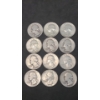 Image 1 : Assorted Years & Mint Marks 90% Silver Washington Head Quarters - Face Value: $3.00